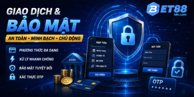 Giao dịch và bảo mật tại Bet88