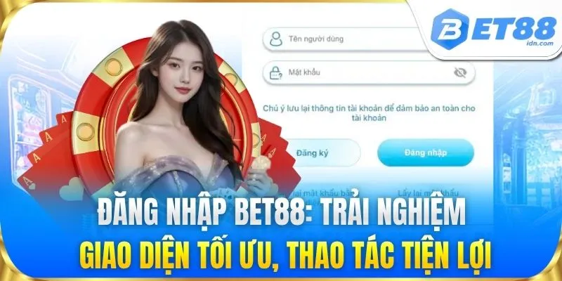 Đăng nhập BET88: Trải nghiệm giao diện tối ưu, thao tác tiện lợi