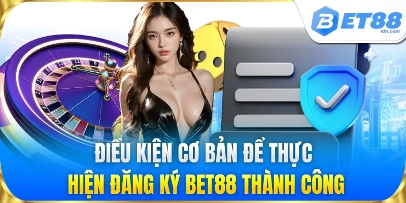 Điều kiện cơ bản để thực hiện đăng ký BET88 thành công