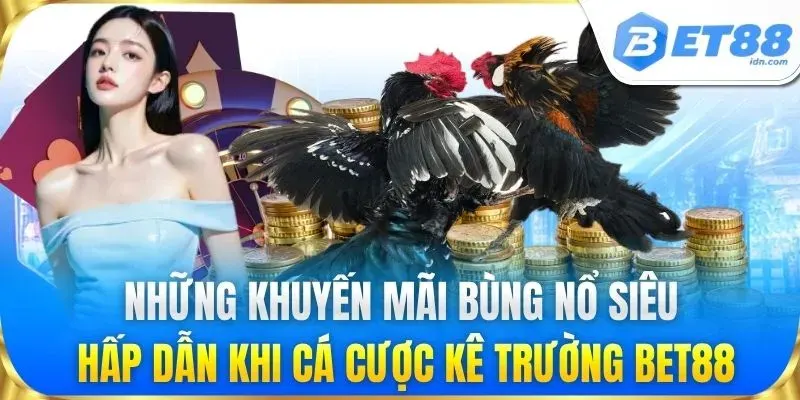 Những khuyến mãi bùng nổ siêu hấp dẫn khi cá cược kê trường BET88
