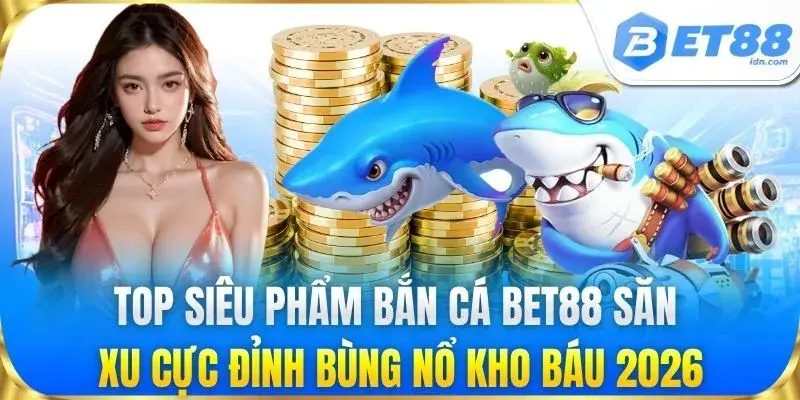 Top siêu phẩm bắn cá BET88 săn xu cực đỉnh bùng nổ kho báu 2026
